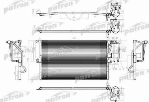 Patron PRS1040 - Конденсатор кондиционера autospares.lv