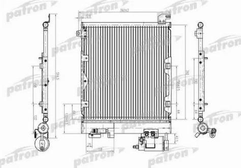 Patron PRS1179 - Конденсатор кондиционера autospares.lv