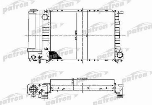 Patron PRS3400 - Радиатор, охлаждение двигателя autospares.lv