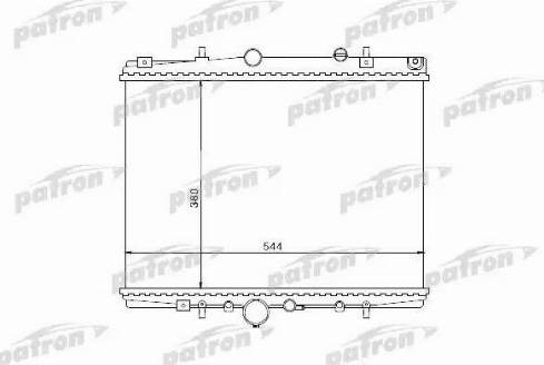 Patron PRS3504 - Радиатор, охлаждение двигателя autospares.lv