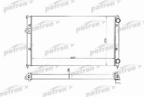 Patron PRS3369 - Радиатор, охлаждение двигателя autospares.lv