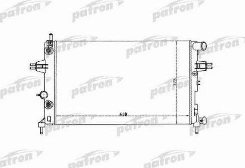 Patron PRS3335 - Радиатор, охлаждение двигателя autospares.lv