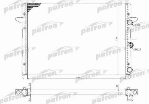 Patron PRS3211 - Радиатор, охлаждение двигателя autospares.lv