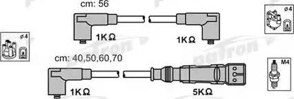 Patron PSCI1017 - Комплект проводов зажигания autospares.lv