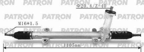 Patron PSG3069 - Рулевой механизм, рейка autospares.lv