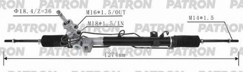 Patron PSG3064 - Рулевой механизм, рейка autospares.lv