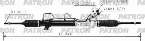 Patron PSG3195 - Рулевой механизм, рейка autospares.lv