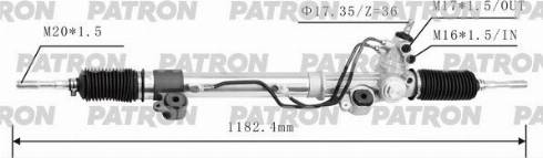 Patron PSG3188 - Рулевой механизм, рейка autospares.lv