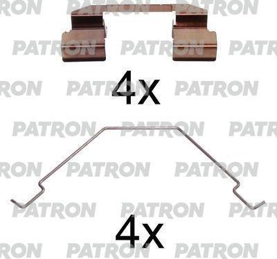 Patron PSRK1070 - Комплектующие для колодок дискового тормоза autospares.lv