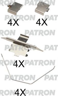 Patron PSRK1182 - Комплектующие для колодок дискового тормоза autospares.lv