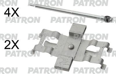 Patron PSRK1281 - Комплектующие для колодок дискового тормоза autospares.lv