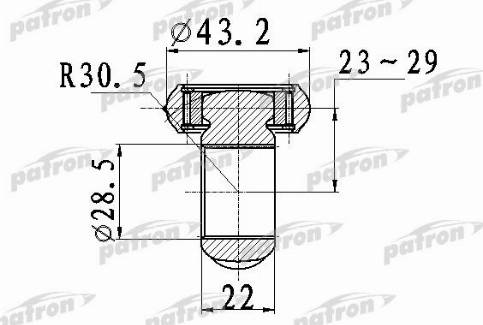 Patron PTD007 - Трипоид, муфта с шипами, приводной вал autospares.lv