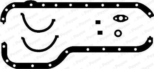 Payen HC285 - Комплект прокладок, масляный поддон autospares.lv