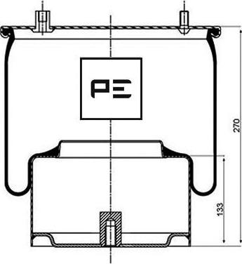 PE Automotive 084.052-73A - Кожух пневматической рессоры autospares.lv