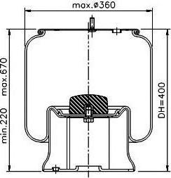 PE Automotive 084.164-71A - Кожух пневматической рессоры autospares.lv