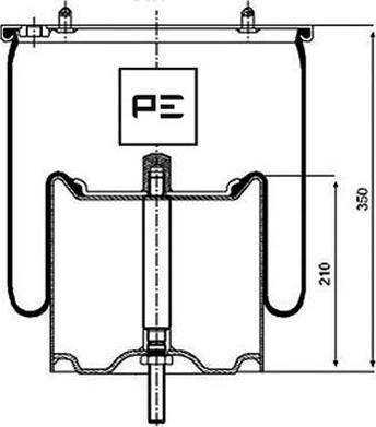 PE Automotive 084.119-72A - Кожух пневматической рессоры autospares.lv