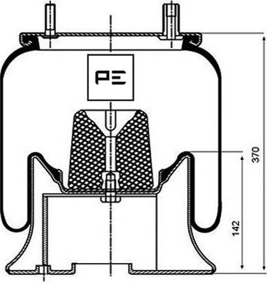 PE Automotive 084.181-71A - Кожух пневматической рессоры autospares.lv