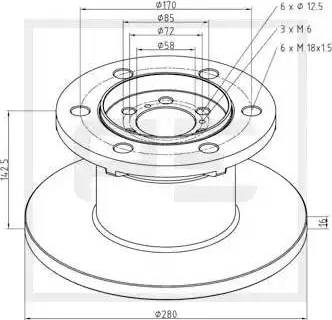 PE Automotive 026.650-10A - Тормозной диск autospares.lv