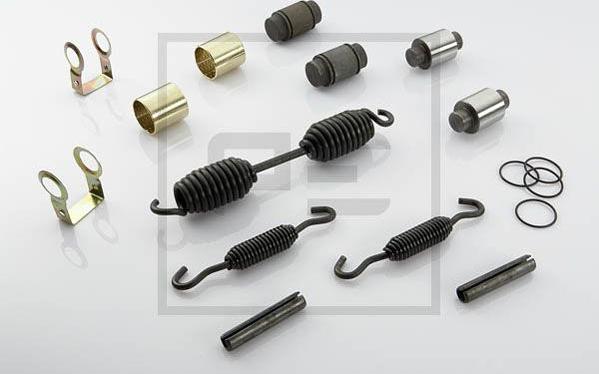 PE Automotive 266.689-00A - Пальцевой комплект тормозных колодок autospares.lv