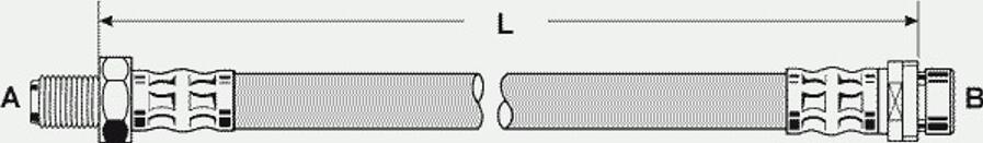 Pex 32.003 - Тормозной шланг autospares.lv