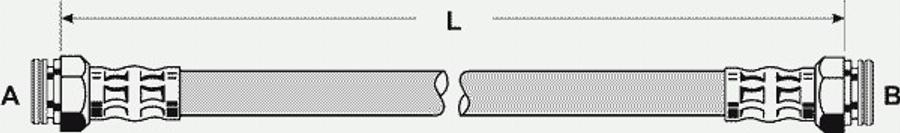 Pex 22904 - Тормозной шланг autospares.lv