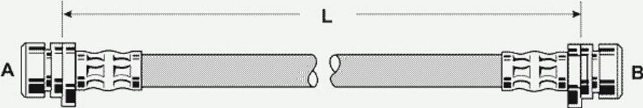 Pex 22.404 - Тормозной шланг autospares.lv