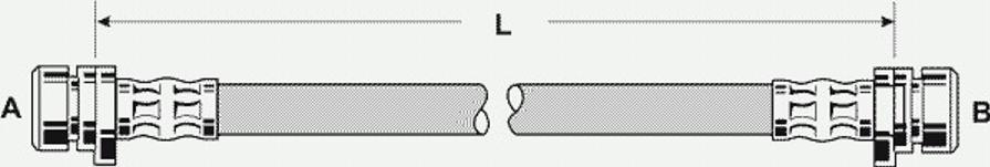 Pex 22507 - Тормозной шланг autospares.lv