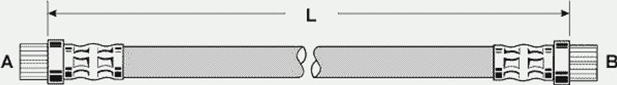 Pex 22.092 - Тормозной шланг autospares.lv