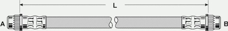 Pex 22.055 - Тормозной шланг autospares.lv