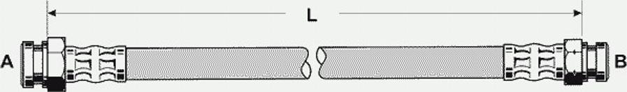 Pex 22.057 - Тормозной шланг autospares.lv