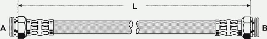 Pex 22024 - Тормозной шланг autospares.lv