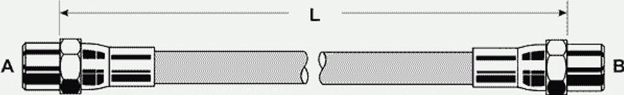 Pex 22.103 - Тормозной шланг autospares.lv