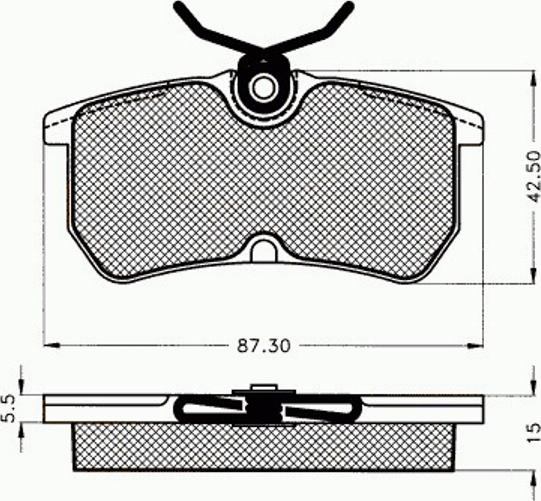 Pex 7.495 - Тормозные колодки, дисковые, комплект autospares.lv