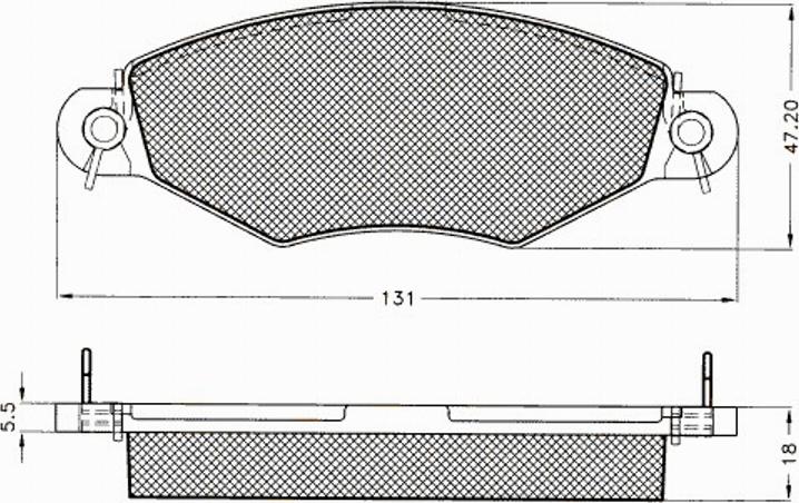 Pex 7492S - Тормозные колодки, дисковые, комплект autospares.lv