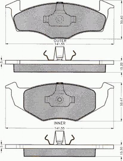 Pex 7.463 - Тормозные колодки, дисковые, комплект autospares.lv