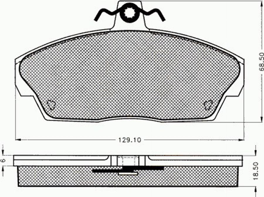 Pex 7484 - Тормозные колодки, дисковые, комплект autospares.lv