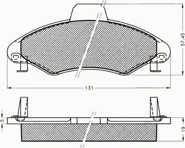 Pex 7.482 - Тормозные колодки, дисковые, комплект autospares.lv