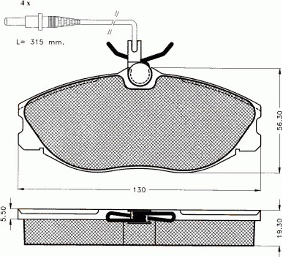 Pex 7420 - Тормозные колодки, дисковые, комплект autospares.lv