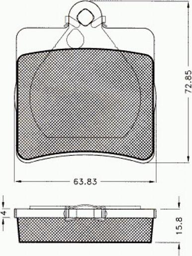 Pex 7524 - Тормозные колодки, дисковые, комплект autospares.lv