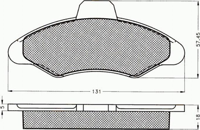 Pex 7.049 - Тормозные колодки, дисковые, комплект autospares.lv