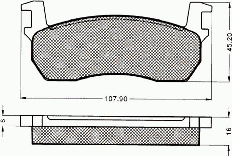 Pex 7060 - Тормозные колодки, дисковые, комплект autospares.lv