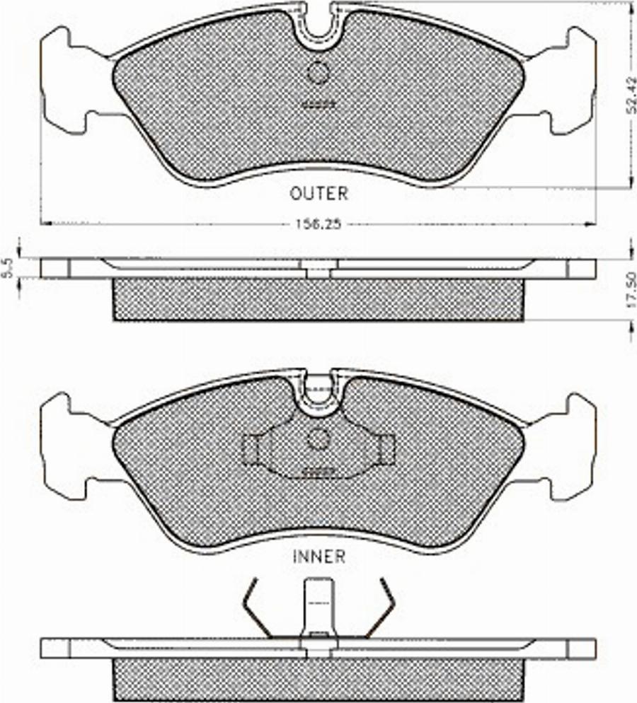 Pex 7.089S - Тормозные колодки, дисковые, комплект autospares.lv