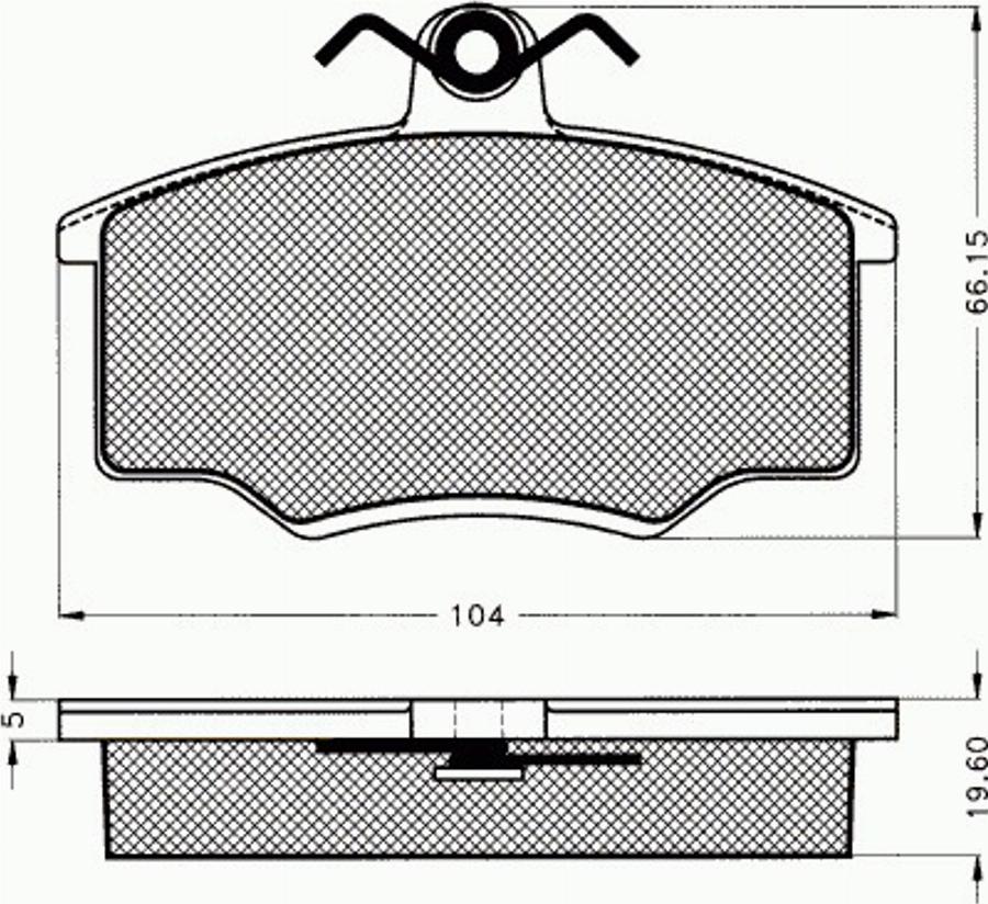 Pex 7022 - Тормозные колодки, дисковые, комплект autospares.lv