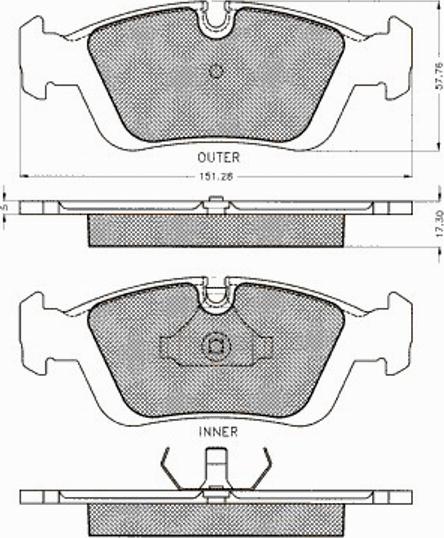 Pex 7195S - Тормозные колодки, дисковые, комплект autospares.lv