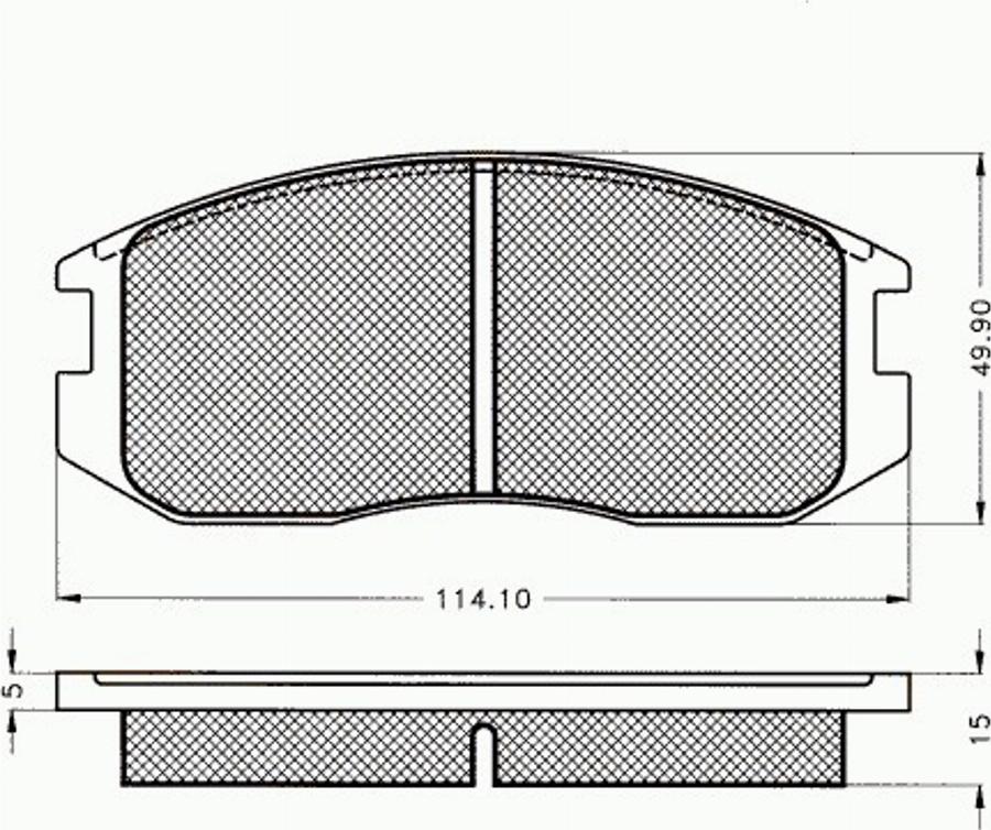 Pex 7145 - Тормозные колодки, дисковые, комплект autospares.lv