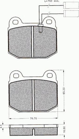 Pex 7.166 - Тормозные колодки, дисковые, комплект autospares.lv