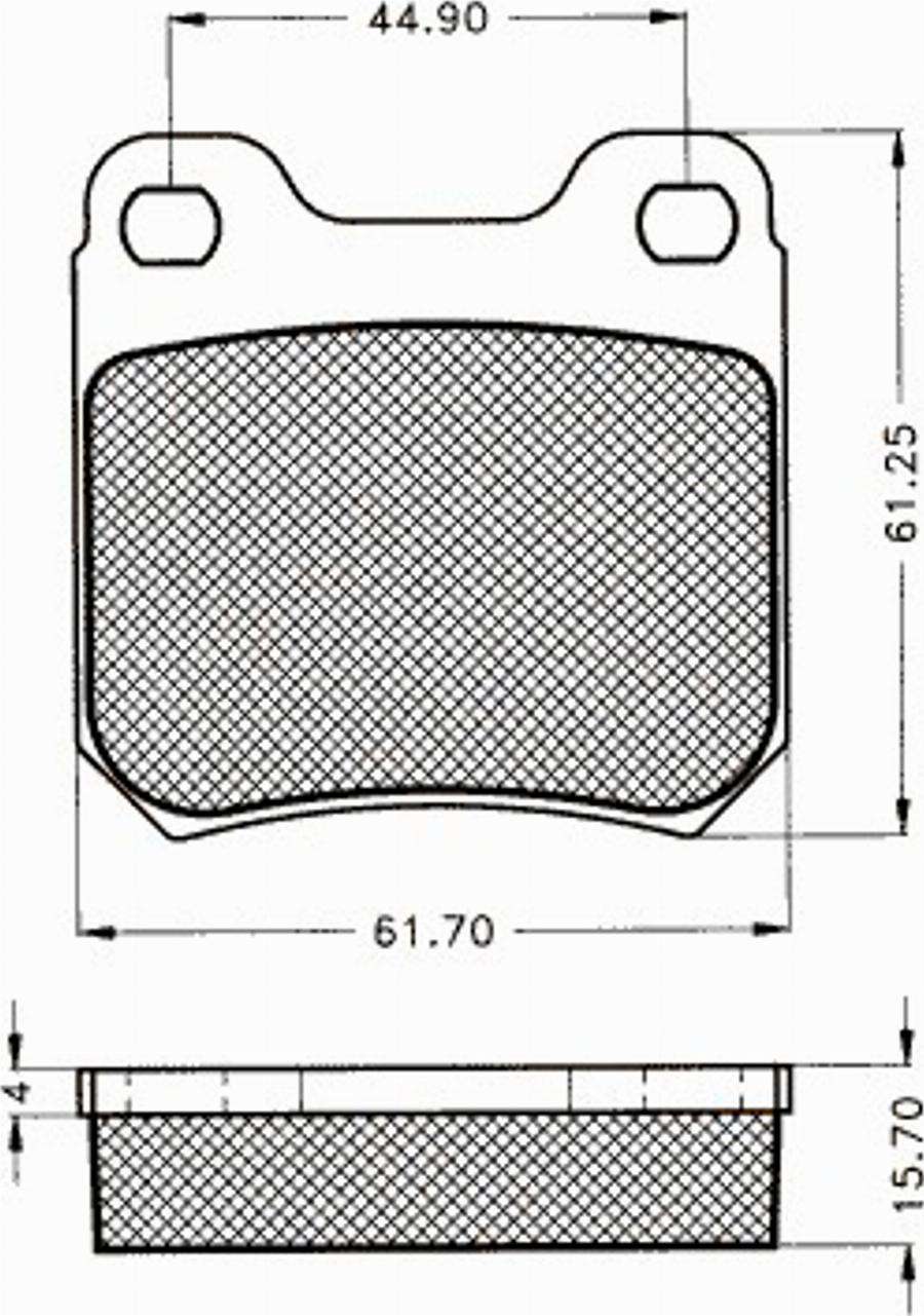 Pex 7183S - Тормозные колодки, дисковые, комплект autospares.lv