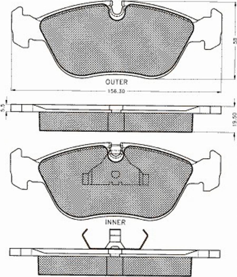 Pex 7137S - Тормозные колодки, дисковые, комплект autospares.lv