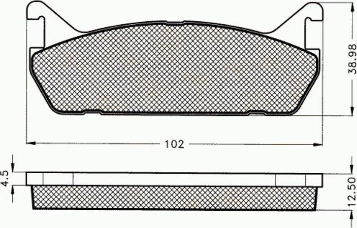 Pex 7121 - Тормозные колодки, дисковые, комплект autospares.lv