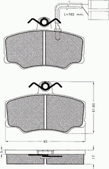 Pex 7345 - Тормозные колодки, дисковые, комплект autospares.lv